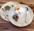 Circular Fold Out Cheese Board with Cheese Knives