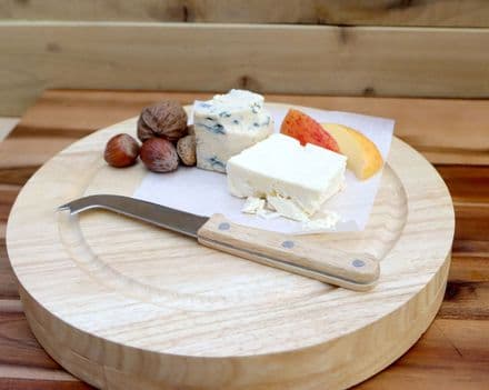 Circular Fold Out Cheese Board with Cheese Knives
