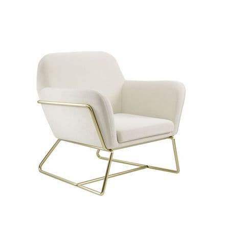 Cocktail Chair in Cream Velvet