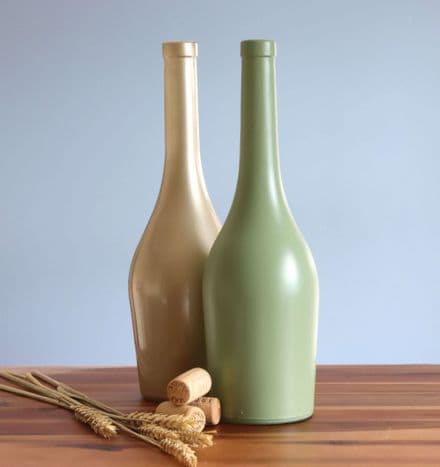 Contemporary Glass Vase in Sage Green