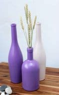 Contemporary Tall Glass Vase in Lavender