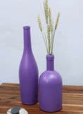 Contemporary Tall Glass Vase in Lavender