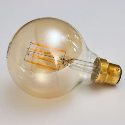 Crystalite Antique G80 Globe BC Golden LED Filament 4W