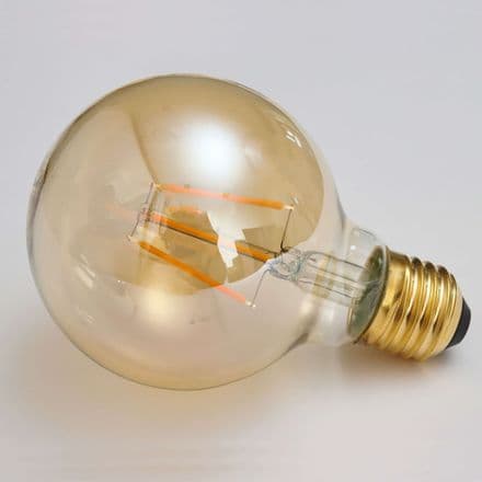 Crystalite Antique G80 Globe ES Golden LED Filament 4W