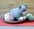 Cute Grey Cat Soft Toy