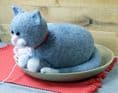 Cute Grey Cat Soft Toy