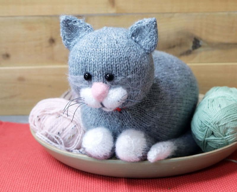 Cute Grey Cat Soft Toy
