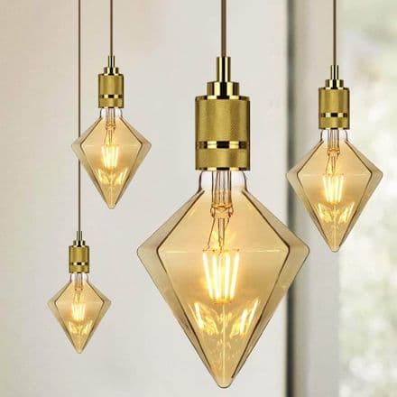 Decorative Diamond LED Filament Light Bulb 4W