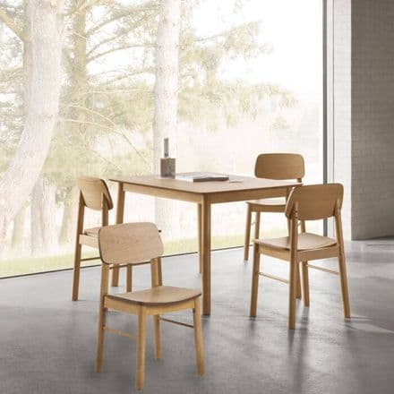 Dining Table and Four Chairs in Oak