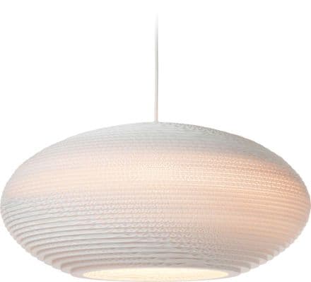 Disc Pendant Light made from recycled cardboard