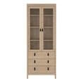 Display Cabinet with Glass Doors in Oak