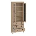 Display Cabinet with Glass Doors in Oak