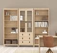 Display Cabinet with Glass Doors in Oak