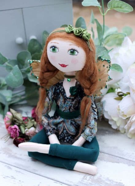 Emerald Decorative Woodland Fairy Doll