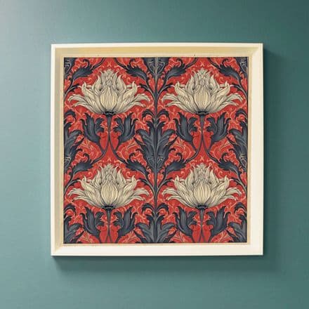 Enchanted Flora : Art Nouveau Inspired Print
