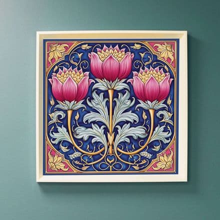 Ethereal Bloom : Art Nouveau Inspired Print