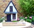 Fairy Hill Cottage Wooden House Ornament
