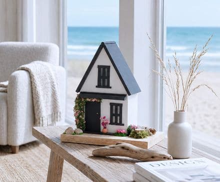 Fairy Hill Cottage Wooden House Ornament