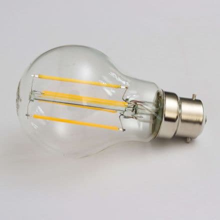 Filament LED A60 GLS BC Clear Warm White Dimmable