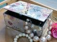 Floral Mirrored Jewellery Box