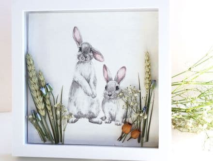 Framed print of Rabbits