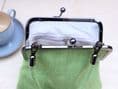 Green Suede look Hand Bag