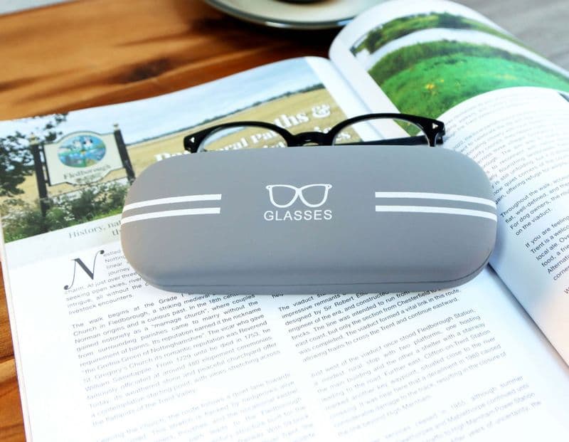 Grey Hard Glasses Case