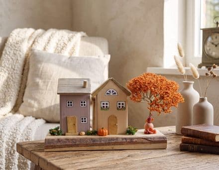 Harvest Cottages Wooden Ornament