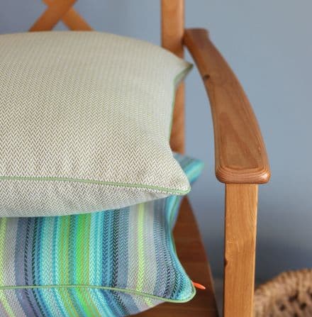 Herringbone Cushion Cover in Pear Green