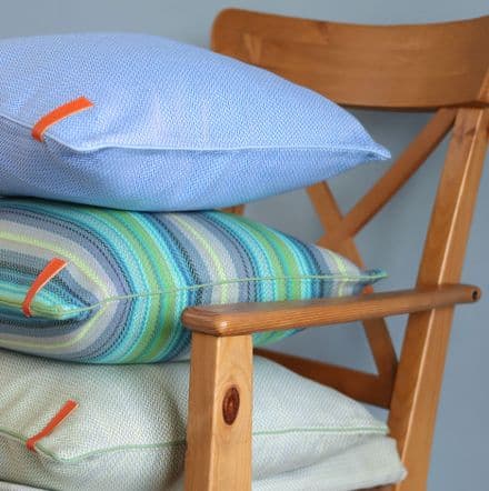 Herringbone Cushion Cover in Sky Blue