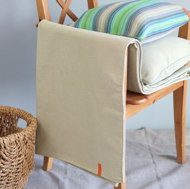 Herringbone Throw in Pear Green
