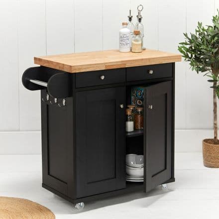 Kitchen Island in Black