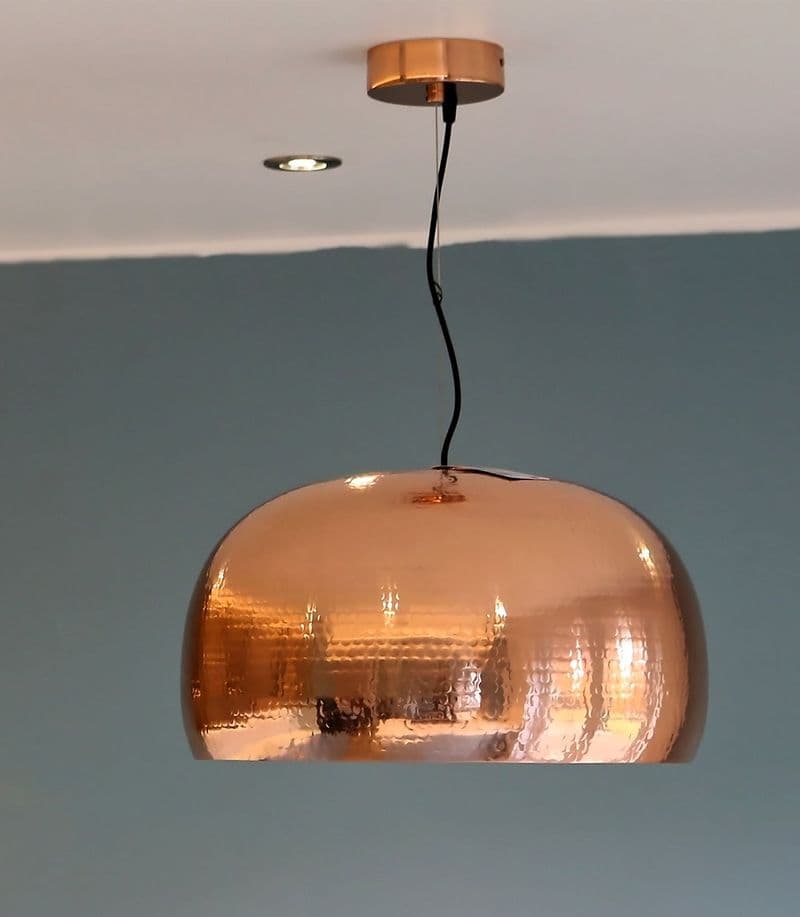 Large Copper Pendant Lamp