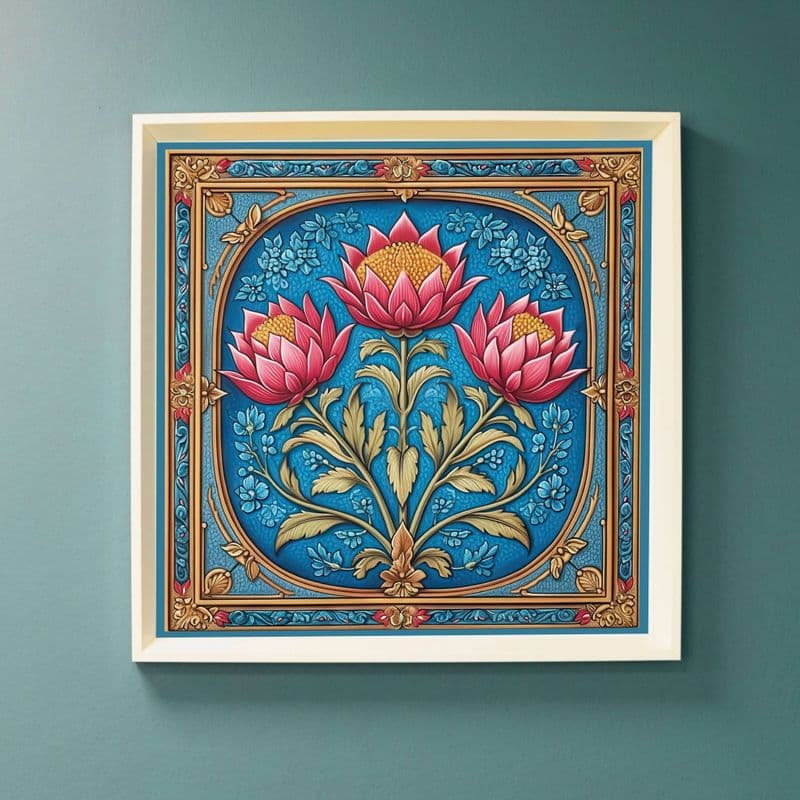 Lotus Majesty : Art Nouveau Inspired Print