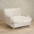 Luxurious Plumpton Armchair in Soft Beige