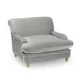 Luxurious Plumpton Armchair in Soft Grey
