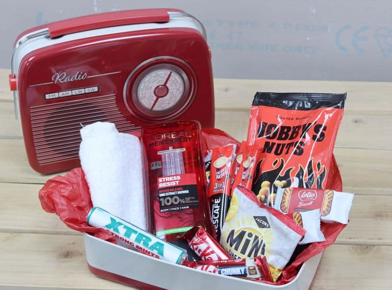 Men's Gift Hamper in Retro Radio Tin