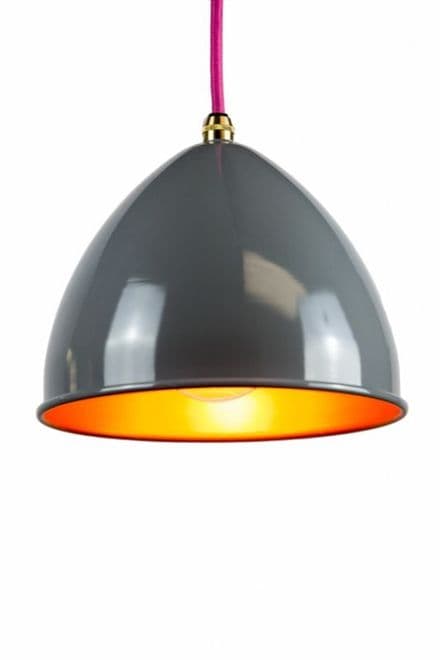 Metal Lamp shade in Grey and Gold