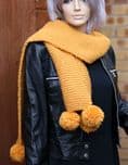 Mustard Yellow Chunky Wool Scarf