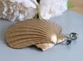 Natural Shell Jewellery Dish  with Dried Flower Design