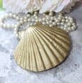 Natural Shell Jewellery Dish  with Tropical Bird Design