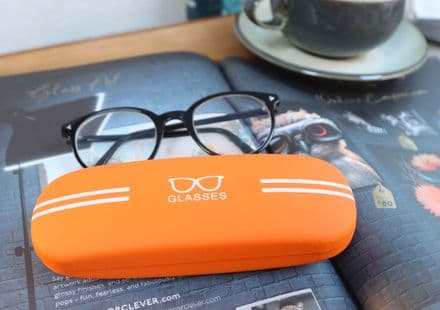 Orange Hard Glasses Case