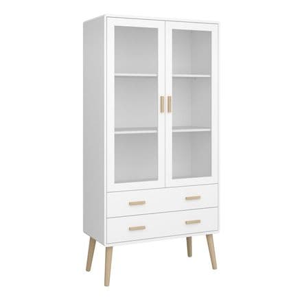 Pavona Display Cabinet in White