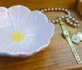 Pink Flower Trinket Dish