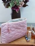 Pink Velvet Cosmetic Bag