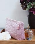 Pink Velvet Cosmetic Bag