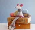 Plush Sitting Mouse Maisie