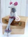 Plush Sitting Mouse Maisie