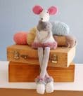 Plush Sitting Mouse Maisie