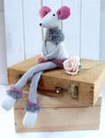 Plush Sitting Mouse Maisie